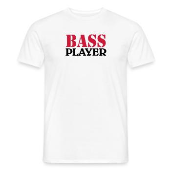 Bass Player - Männer T-Shirt - Weiß - Vorne - AI Model Male 178 dark (178cm)