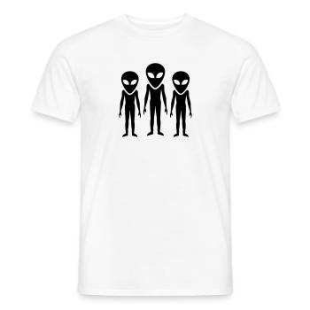 Alien - Men's T-Shirt - white - Front - AI Model Male 178 dark (178cm)