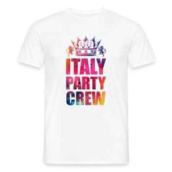 Dicton de l’équipe de fête en Italie - T-shirt homme - blanc - Devant - AI Model Male 178 dark (178cm)