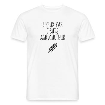 Agriculture Farming Farmer Agriculteur Landwirt - Men's T-Shirt - white - Front - AI Model Male 178 dark (178cm)