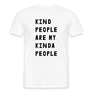 Les gens gentils sont mon genre de gens - T-shirt homme - blanc - Devant - AI Model Male 178 dark (178cm)
