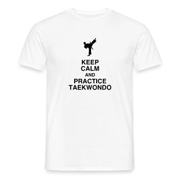Taekwondo Taekwondoin Tae-Kwon-Do Tae Kwon Do - Men's T-Shirt - white - Front - AI Model Male 178 dark (178cm)