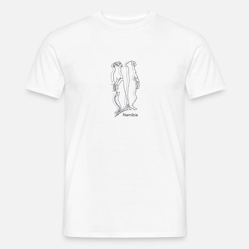 Meerkat - Männer T-Shirt - Weiß