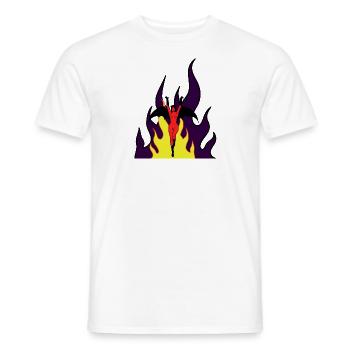 Enfer - Diable - T-shirt homme - blanc - Devant - AI Model Male 178 dark (178cm)