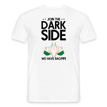 Conception de cornemuse pour Scotland Pride et cornemuse - T-shirt homme - blanc - Devant - AI Model Male 178 dark (178cm)