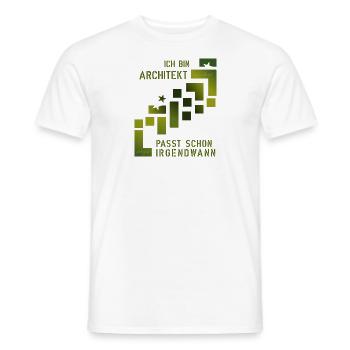 Architecte - T-shirt homme - blanc - Devant - AI Model Male 178 dark (178cm)