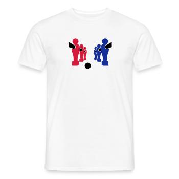 Tischkicker - Männer T-Shirt - Weiß - Vorne - AI Model Male 178 dark (178cm)