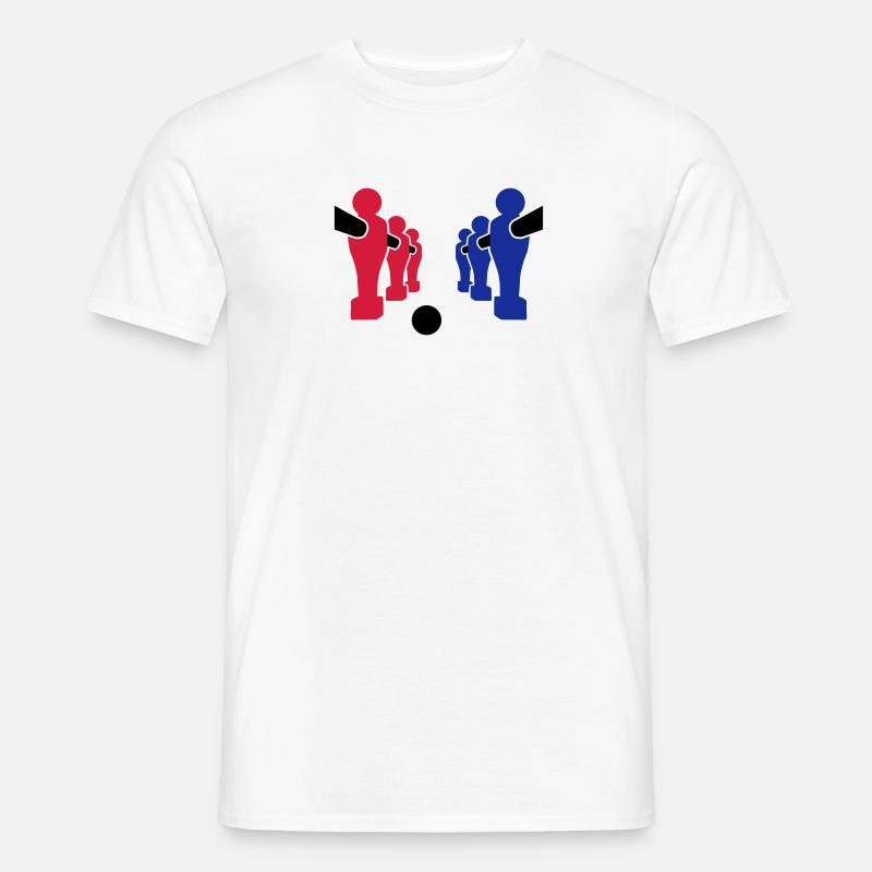 Tischkicker - Männer T-Shirt - Weiß