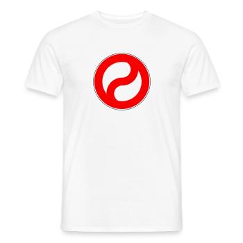 Yin Yang ban - Men's T-Shirt - white - Front - AI Model Male 178 dark (178cm)