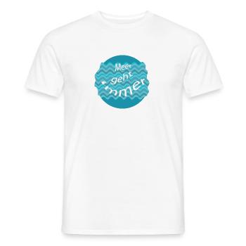 Meer geht immer, Wasser - Männer T-Shirt - Weiß - Vorne - AI Model Male 178 dark (178cm)