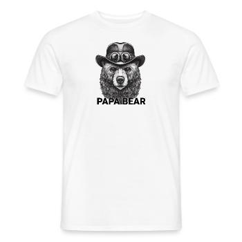 Papa Bear - Männer T-Shirt - Weiß - Vorne - AI Model Male 178 dark (178cm)