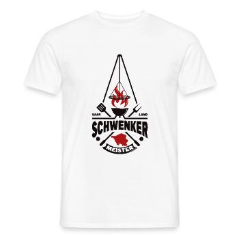 Schwenkermeister - Saarland - Männer T-Shirt - Weiß - Vorne - AI Model Male 178 dark (178cm)