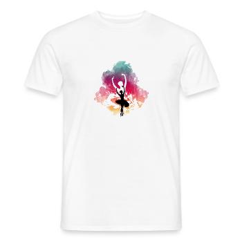 Colorful, artful style T-shirt - Men's T-Shirt - white - Front - AI Model Male 178 dark (178cm)