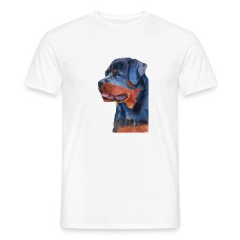 rottweiler - F - Männer T-Shirt - Weiß - Vorne - AI Model Male 178 dark (178cm)