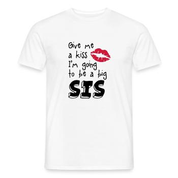 big sister - Men's T-Shirt - white - Front - AI Model Male 178 dark (178cm)