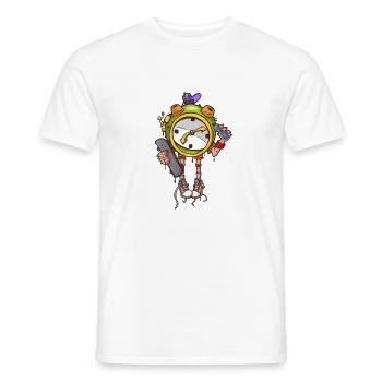 Skater Wecker - Männer T-Shirt - Weiß - Vorne - AI Model Male 178 dark (178cm)