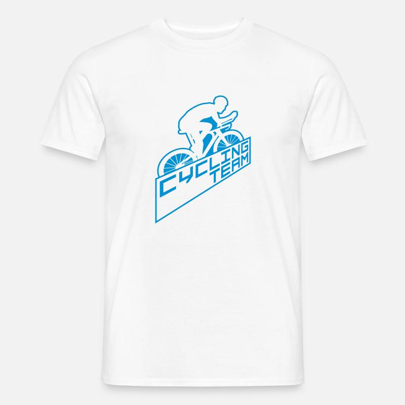 Schild Cycling TeamAusdauer - Männer T-Shirt - Weiß