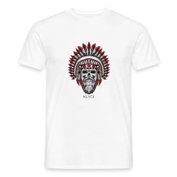 Klyci. Design Indianer - Männer T-Shirt - Weiß - Vorne - AI Model Male 178 dark (178cm)