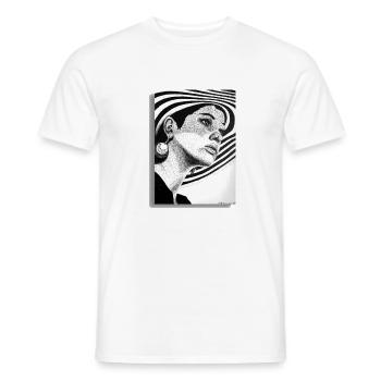 Beautiful Woman - Men's T-Shirt - white - Front - AI Model Male 178 dark (178cm)