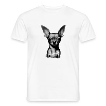 Chihuahua Chien Chihuahuapuppy Dog Propriétaire - T-shirt homme - blanc - Devant - AI Model Male 178 dark (178cm)