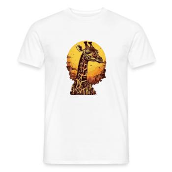 Doudou la girafe - T-shirt homme - blanc - Devant - AI Model Male 178 dark (178cm)
