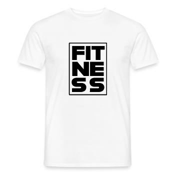 fitness mit rahmen black - Männer T-Shirt - Weiß - Vorne - AI Model Male 178 dark (178cm)