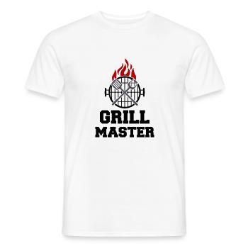 grill master bbq - Männer T-Shirt - Weiß - Vorne - AI Model Male 178 dark (178cm)
