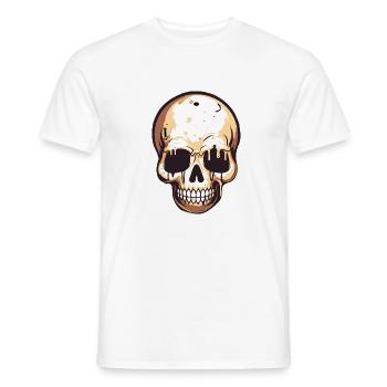 skull - Männer T-Shirt - Weiß - Vorne - AI Model Male 178 dark (178cm)