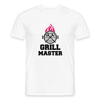 grill master - Männer T-Shirt - Weiß - Vorne - AI Model Male 178 dark (178cm)