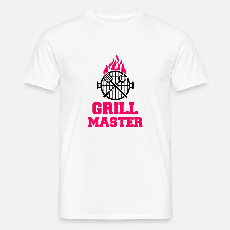 grill master - Männer T-Shirt - Weiß