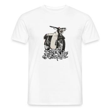 Étoile (beige) // Illustration - T-shirt homme - blanc - Devant - AI Model Male 178 dark (178cm)