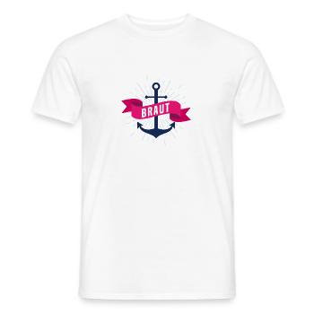 Die Braut - Männer T-Shirt - Weiß - Vorne - AI Model Male 178 dark (178cm)