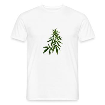 cannabis Marihuana Weed Pflanze - Männer T-Shirt - Weiß - Vorne - AI Model Male 178 dark (178cm)