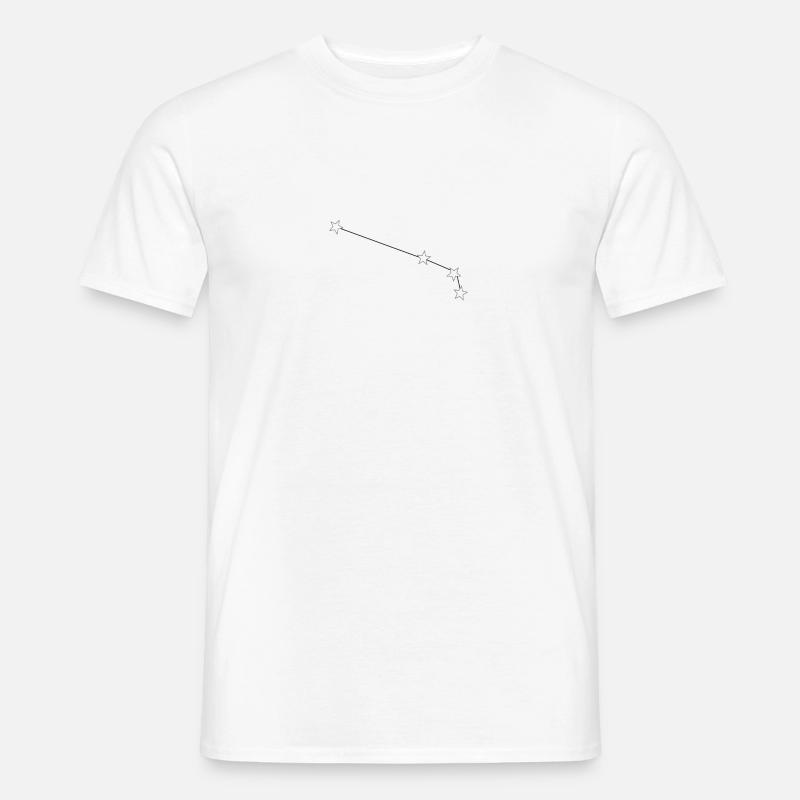 Sternzeichen Widder, Sternbild - Männer T-Shirt - Weiß