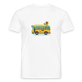 Charmant voyage en bus 6 - T-shirt homme - blanc - Devant - AI Model Male 178 dark (178cm)