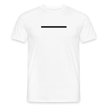 Thick line - Men's T-Shirt - white - Front - AI Model Male 178 dark (178cm)