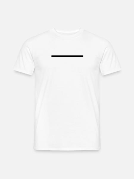 Thick line - Men's T-Shirt - white