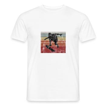 This is My therapy Skateboard Skateboarder Skate - Men's T-Shirt - white - Front - AI Model Male 178 dark (178cm)