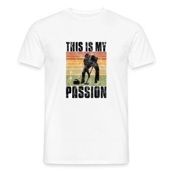 Le curling est ma passion - T-shirt homme - blanc - Devant - AI Model Male 178 dark (178cm)