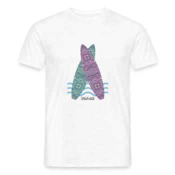 Planches de surf n° 04 - T-shirt homme - blanc - Devant - AI Model Male 178 dark (178cm)