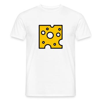 Fromage - T-shirt homme - blanc - Devant - AI Model Male 178 dark (178cm)