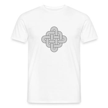 Knoten Ornament - Männer T-Shirt - Weiß - Vorne - AI Model Male 178 dark (178cm)