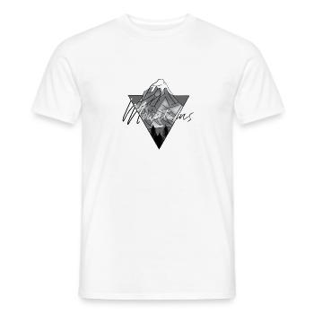 MOUNTAINS - T-shirt homme - blanc - Devant - AI Model Male 178 dark (178cm)
