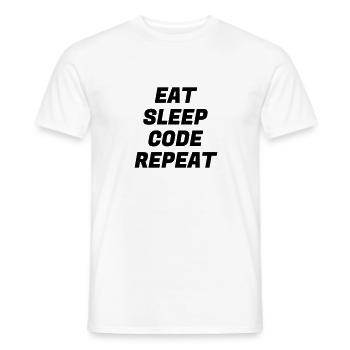 Entwickler / Informatiker / Programmierer / - Männer T-Shirt - Weiß - Vorne - AI Model Male 178 dark (178cm)