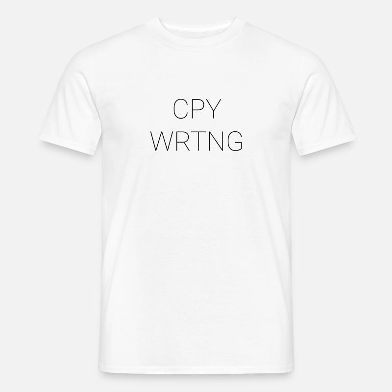 Copywriting - Männer T-Shirt - Weiß