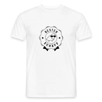 BESTER CHEF SCHÄFF BOSS - Männer T-Shirt - Weiß - Vorne - AI Model Male 178 dark (178cm)