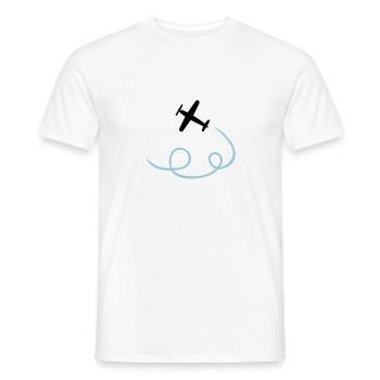 Flugzeug - Männer T-Shirt - Weiß - Vorne - AI Model Male 178 dark (178cm)