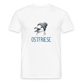 Moin Bird Seagull East Frisian North Sea Coast Baltic Sea - Men's T-Shirt - white - Front - AI Model Male 178 dark (178cm)
