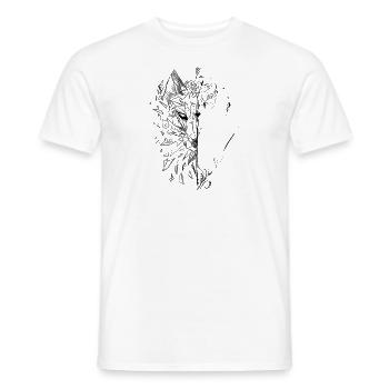 Fox Design, Abstrait - T-shirt homme - blanc - Devant - AI Model Male 178 dark (178cm)