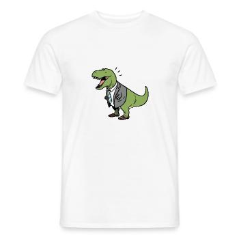 T Rex - Men's T-Shirt - white - Front - AI Model Male 178 dark (178cm)